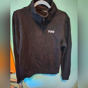 Pink Victoria Secret Pullover quarter zip long sleeve small